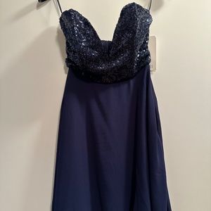 BNWT Tobi Navy Sleeveless Dress with Sparkles XS